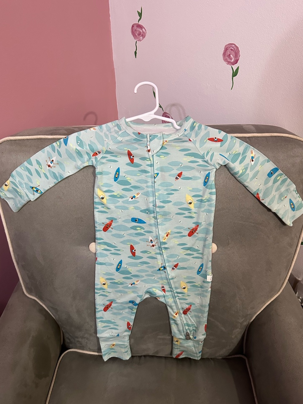 LOULOU LOLLIPOP kids' full two-way zipper sleeper in kayak